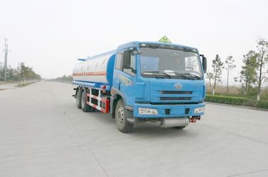 220HP FAW 6x4 22000L (5,811 US Gallon) Oil Tank Truck For Diesel / Gasoline / Petroleum Delivery